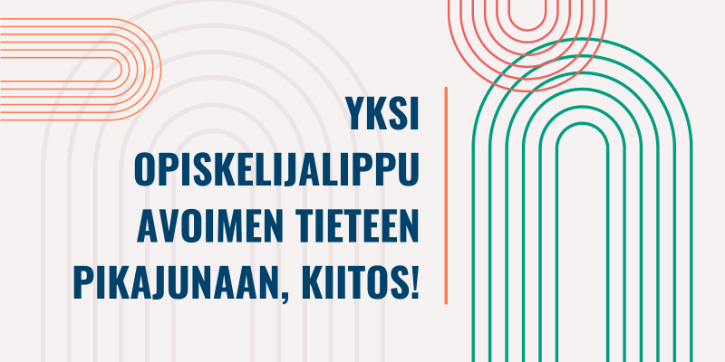 Kaarimaista grafiikkaa, sekä otsikon teksti.