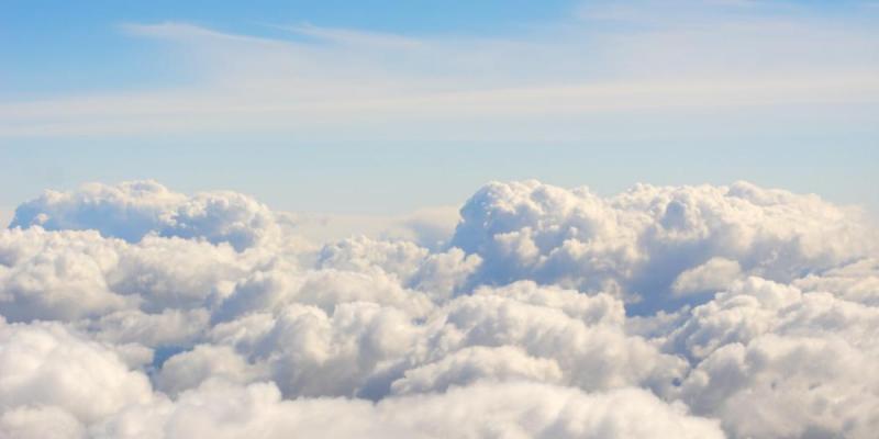 Illustrative picture of blue sky and clouds